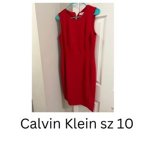 Great dress for the holidays! Calvin Klein red dress